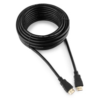 Кабель HDMI Cablexpert CC-HDMI4-10M, 10м, v2.0, 19M/19M, черный, позол.разъемы, экран, пакет