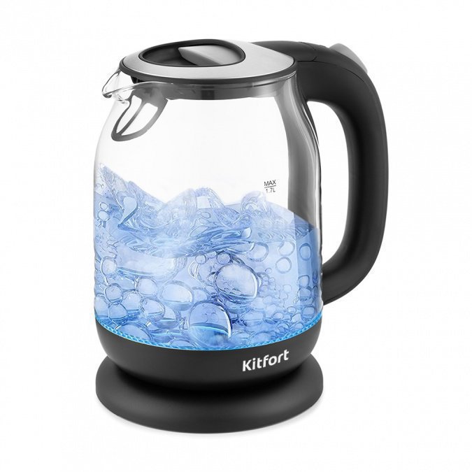 Электрический чайник Kitfort KT-654-5 черно-серый