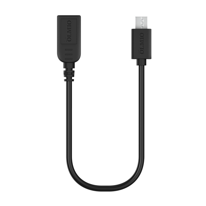 картинка Кабель Olmio On-The-Go USB 2.0 - microUSB черный от интернет-магазина itsklad.kz