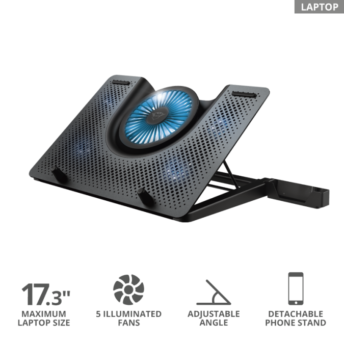 картинка Подставка для ноутбука Trust GXT 1125 Quno черный от интернет-магазина itsklad.kz