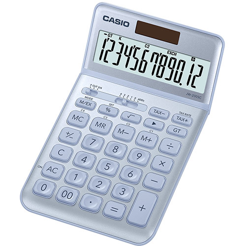 картинка Калькулятор настольный CASIO JW-200SC-BU-W-EP от интернет-магазина itsklad.kz