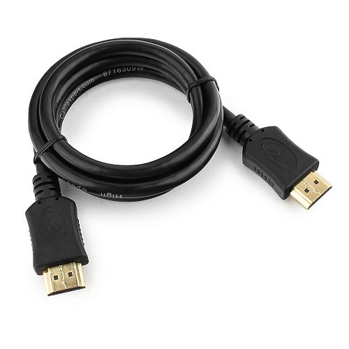 картинка Кабель HDMI Cablexpert CC-HDMI4L-1M, 1м, v1.4, 19M/19M, серия Light, черный, позол.разъ, экра, пакет от интернет-магазина itsklad.kz