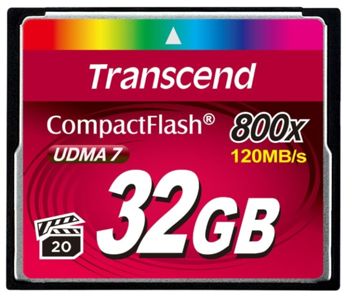 картинка Transcend TS32GCF800, Compact Flash 32GB 800x от интернет-магазина itsklad.kz