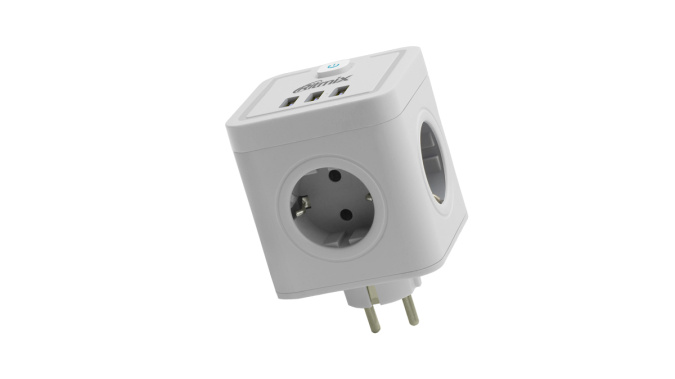 картинка Сетевой фильтр Ritmix RM-043 белый от интернет-магазина itsklad.kz