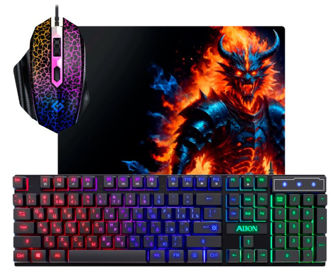 картинка Комплект игровой Defender Alion GS-987 RU черный от интернет-магазина itsklad.kz