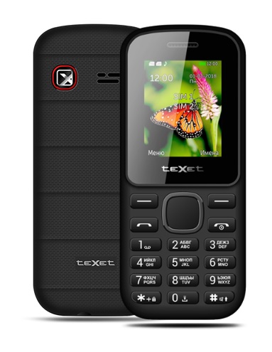 картинка Мобильный телефон Texet TM-130 черно-красный от интернет-магазина itsklad.kz