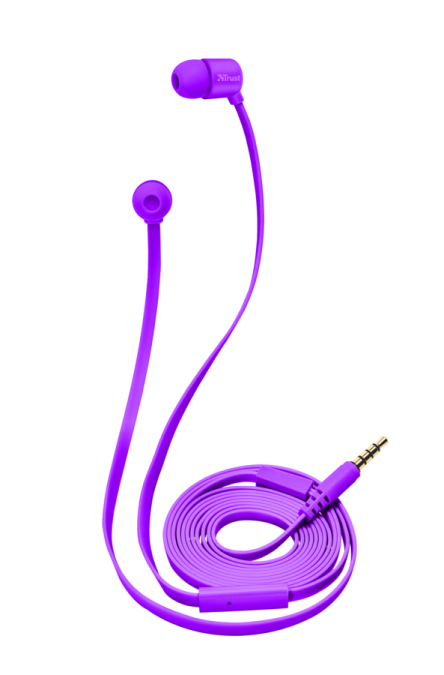 картинка Наушники-вкладыши Trust DUGA IN-EAR - пурпурный неон от интернет-магазина itsklad.kz