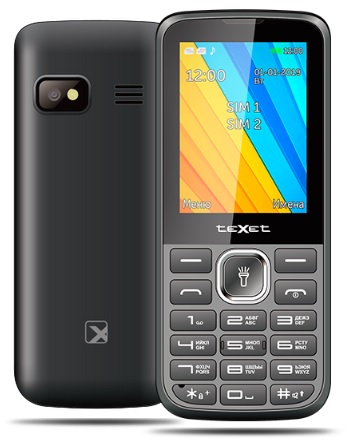 картинка Мобильный телефон Texet TM-213 черный от интернет-магазина itsklad.kz