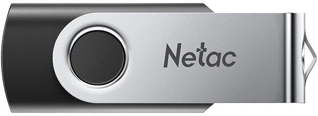 картинка USB Флеш 64GB 3.2 Netac U505 NT03U505N-064G-32BK серебристый/черный от интернет-магазина itsklad.kz