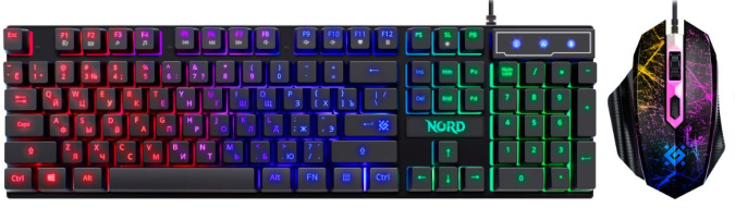 картинка Комплект игровой Defender Nord GS-959 RU черный от интернет-магазина itsklad.kz