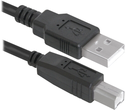 картинка Кабель Defender USB04-06 USB2.0 AM-BM, 1.8м(ДЛЯ ПРИНТЕРА) от интернет-магазина itsklad.kz