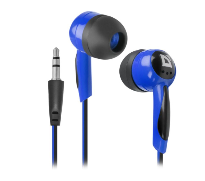 картинка Наушники-вкладыши проводные Defender Basic 604 синий от интернет-магазина itsklad.kz