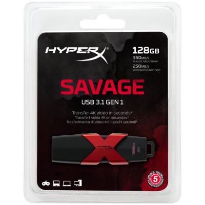 картинка USB Флеш 128GB 3.1 Kingston HXS3/128GB металл от интернет-магазина itsklad.kz