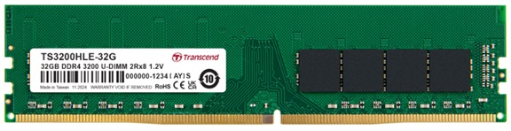 картинка Память оперативная DDR4 Desktop Transcend TS3200HLE-32G от интернет-магазина itsklad.kz