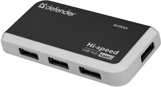 картинка Разветвитель Defender Quadro Infix USB2.0, 4порта HUB от интернет-магазина itsklad.kz