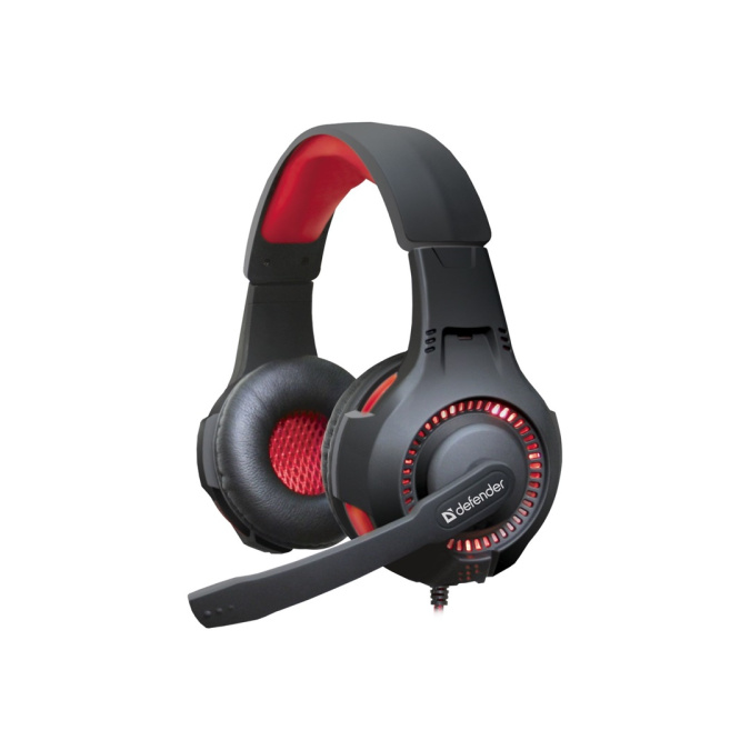 картинка Наушники-гарнитура игровые Defender Warhead G-450 USB, подсветка от интернет-магазина itsklad.kz