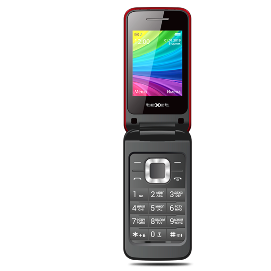 картинка Мобильный телефон Texet TM-204 гранат от интернет-магазина itsklad.kz