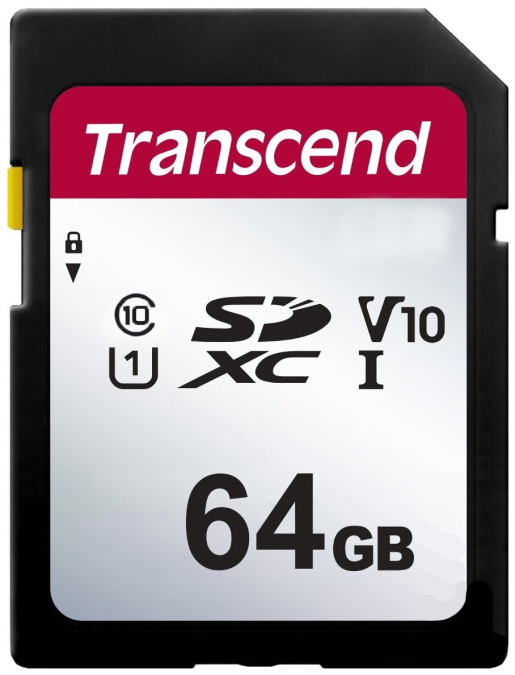 картинка Карта памяти SD 64GB Class 10 U3 Transcend TS64GSDC300S от интернет-магазина itsklad.kz
