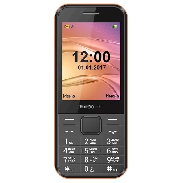 картинка Мобильный телефон Texet TM-302 черный-красный от интернет-магазина itsklad.kz