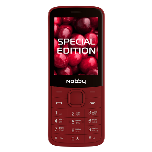 картинка Мобильный телефон Nobby 220 вишня от интернет-магазина itsklad.kz