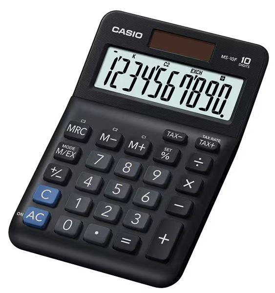 картинка Калькулятор настольный CASIO MS-10F-WA-EP черный от интернет-магазина itsklad.kz