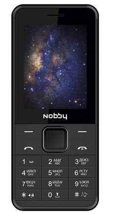 картинка Мобильный телефон Nobby 200 черный от интернет-магазина itsklad.kz