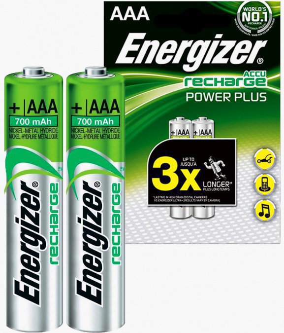 картинка Аккумуляторы Energizer NiMH AAA 700mAh 2 штуки в блистере от интернет-магазина itsklad.kz