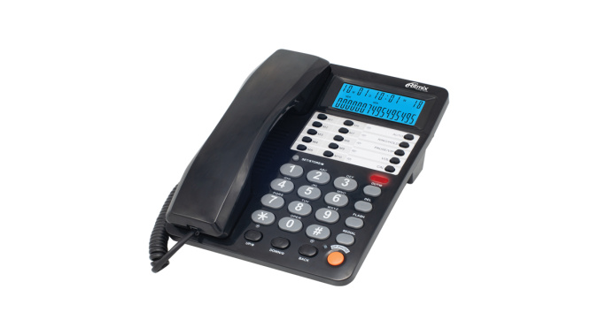 картинка Телефон проводной Ritmix RT-495 черный от интернет-магазина itsklad.kz