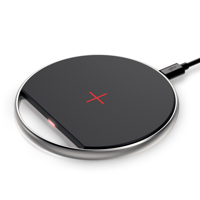 картинка Беспроводное зарядное устройство Olmio 15W Quick Charge черный от интернет-магазина itsklad.kz