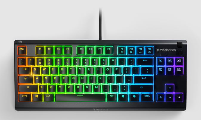 картинка Клавиатура игровая Steelseries Apex 3 TKL US 64831 черный от интернет-магазина itsklad.kz