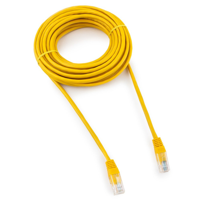 картинка Патч-корд UTP Cablexpert PP12-7.5M/Y кат.5e, 7.5м, литой, многожильный (жёлтый) от интернет-магазина itsklad.kz