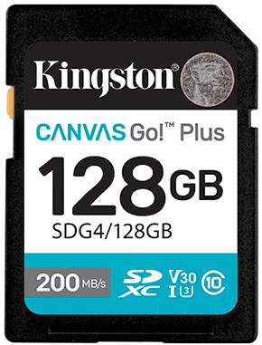 картинка Карта памяти SD 128GB Class 10 U3 Kingston SDG4/128GB от интернет-магазина itsklad.kz