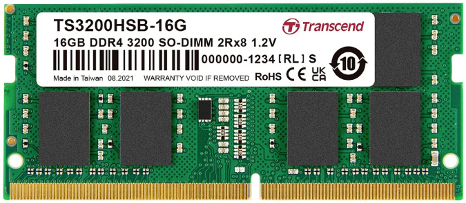 картинка Память оперативная DDR4 Notebook Transcend TS3200HSB-16G от интернет-магазина itsklad.kz
