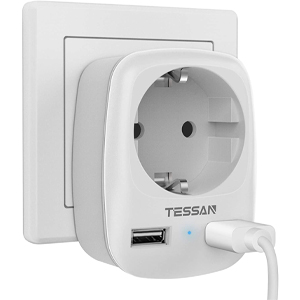 картинка Сетевой фильтр Tessan TS-611-DE серый от интернет-магазина itsklad.kz