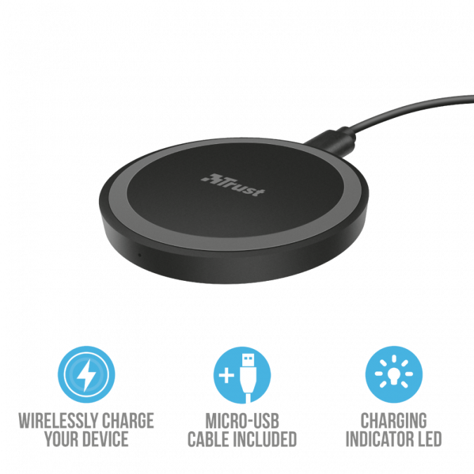 Беспроводное зарядное устройство Trust Ziva Wireless Charger 5W