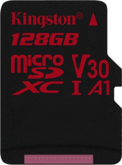 картинка Карта памяти MicroSD 128GB Class 10 U3 A1 Kingston SDCR/128GBSP от интернет-магазина itsklad.kz