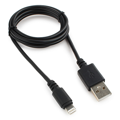 картинка Кабель USB Cablexpert CC-USB-AP2MBP AM/Lightning, для iPhone5/6/7/8/X, IPod, IPad, 1м, черный, пакет от интернет-магазина itsklad.kz