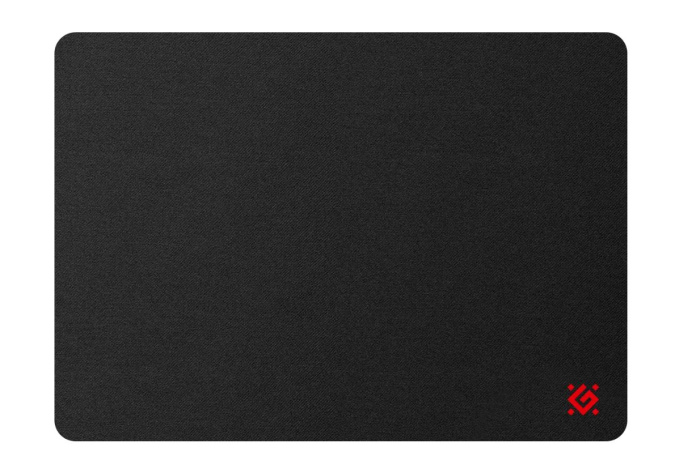 картинка Коврик для мышки игровой Defender Black S 250*350*3 мм, ткань+резина черный от интернет-магазина itsklad.kz