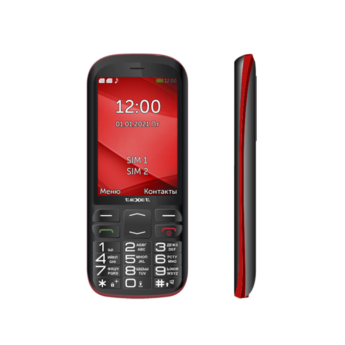 картинка Мобильный телефон Texet TM-B409 черный-красный от интернет-магазина itsklad.kz