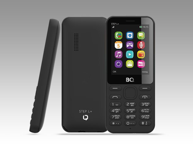 картинка Мобильный телефон BQ 2431 Step L+ черный от интернет-магазина itsklad.kz