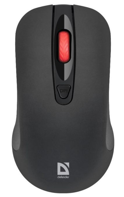 картинка Мышь беспроводная Defender Nexus MS-195 бесшумная черный от интернет-магазина itsklad.kz