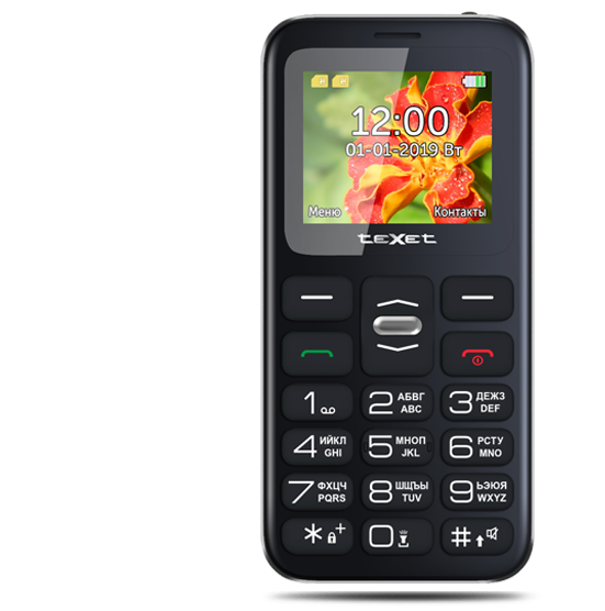картинка Мобильный телефон Texet TM-B209 черный от интернет-магазина itsklad.kz
