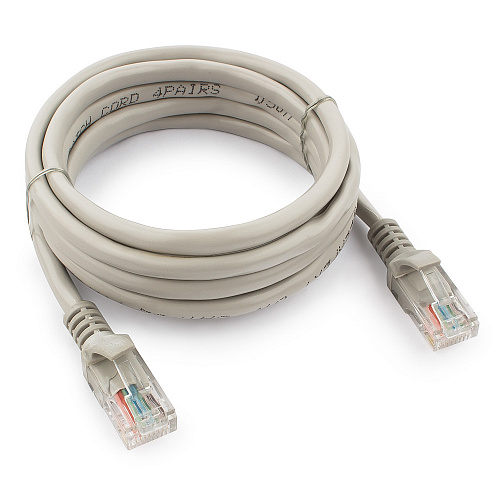 картинка Патч-корд UTP Cablexpert PP12-2M кат.5e, 2м, литой, многожильный (серый) от интернет-магазина itsklad.kz
