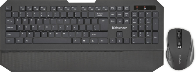 картинка Комплект беспроводной клавиатура+мышь Defender Berkeley C-925 RU,черный от интернет-магазина itsklad.kz