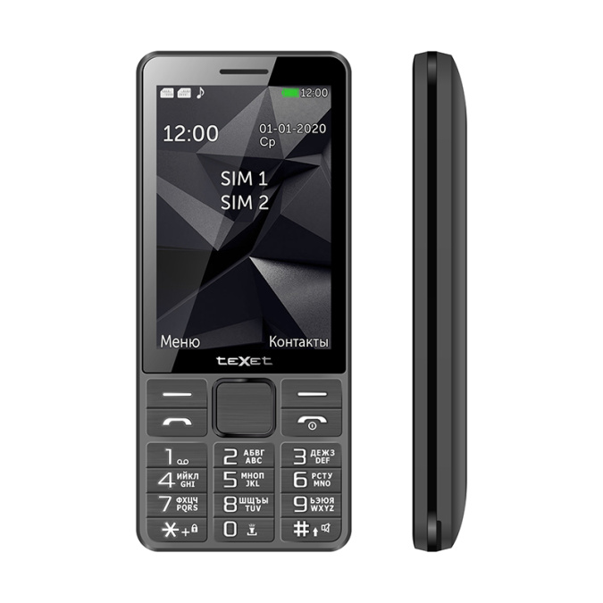 картинка Мобильный телефон Texet TM-D324 серый от интернет-магазина itsklad.kz