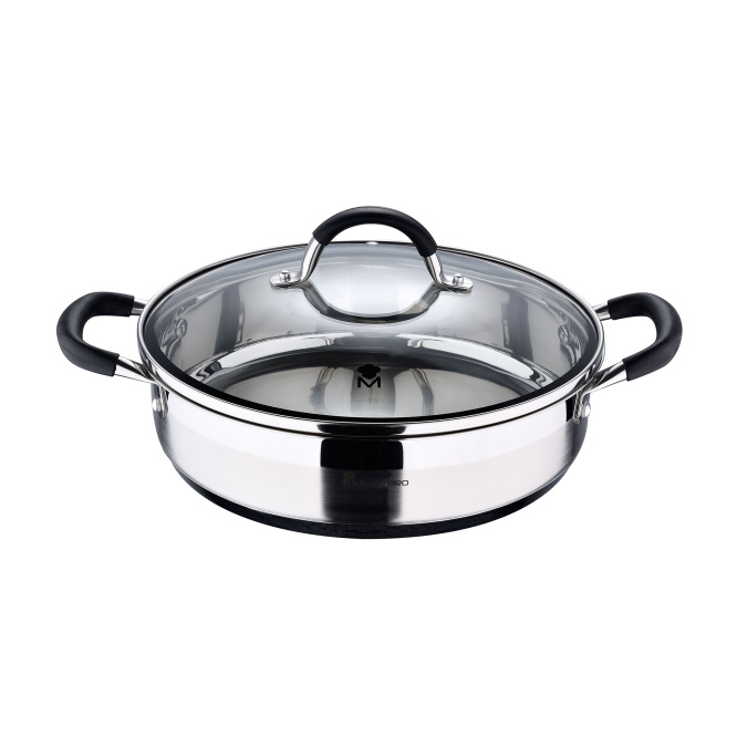 картинка Кастрюля Masterpro Foodies MP BGMP-1503-BK 28x7 cm 3.8 L от интернет-магазина itsklad.kz