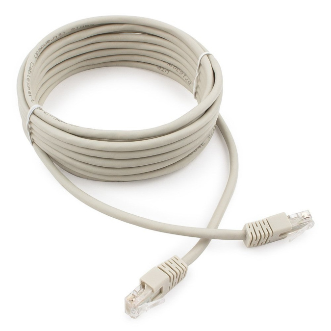 картинка Патч-корд UTP Cablexpert PP6U-5M кат.6, 5м, литой, многожильный (серый) от интернет-магазина itsklad.kz
