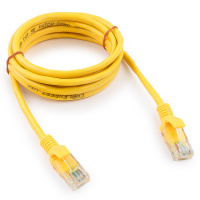 Патч-корд UTP Cablexpert PP12-2M/Y кат.5e, 2м, литой, многожильный (жёлтый)