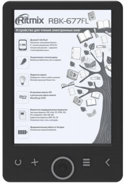 картинка Электронная книга Ritmix RBK-677FL черный от интернет-магазина itsklad.kz