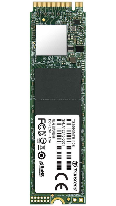 картинка Жесткий диск SSD 256GB Transcend TS256GMTE110S M2 от интернет-магазина itsklad.kz